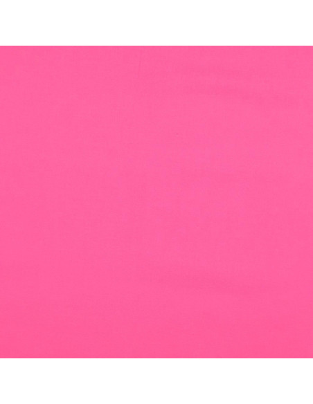 Tejido de algodón cretona liso - Rosa vivo