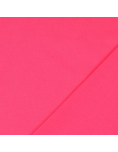 Tejido de algodón cretona liso - Fucsia