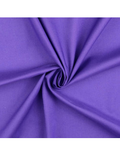 Tela de algodón cretona lisa - Violeta Amatista