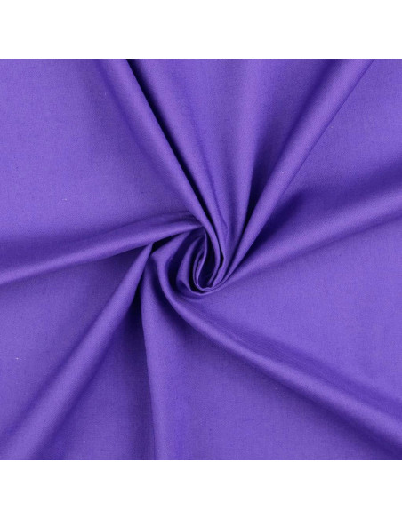 Tela de algodón cretona lisa - Violeta Amatista