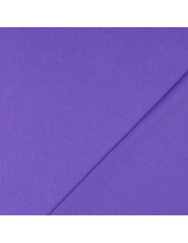 Tela de algodón cretona lisa - Violeta Amatista