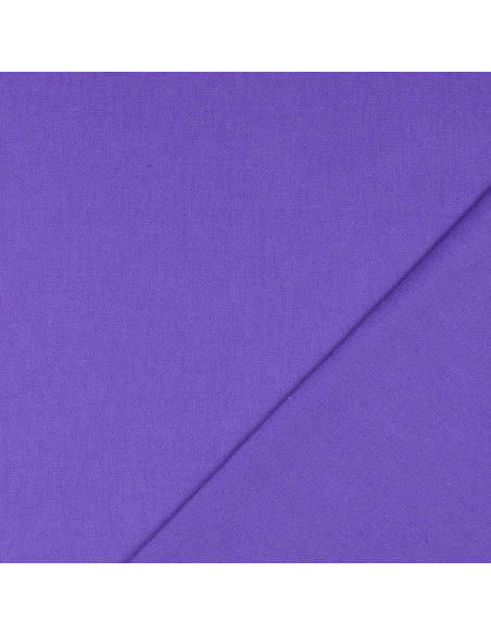 Tela de algodón cretona lisa - Violeta Amatista