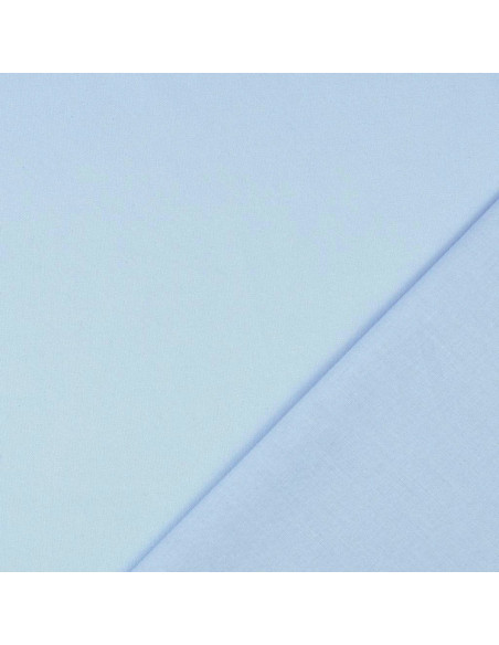 Tejido de algodón cretona liso - Azul cielo
