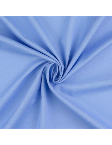 Tejido de algodón cretona liso - Azul carreta