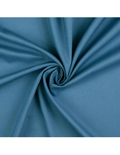 Tejido de algodón cretona liso - Azul grisáceo