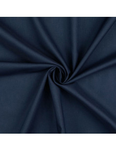 Tejido de algodón cretona liso - Azul marino