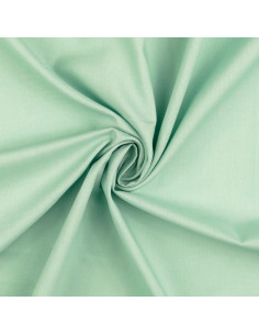 Tejido de algodón cretona liso - Verde menta