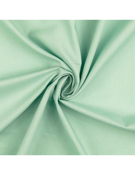 Tejido de algodón cretona liso - Verde menta