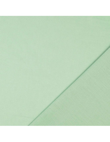 Tejido de algodón cretona liso - Verde menta