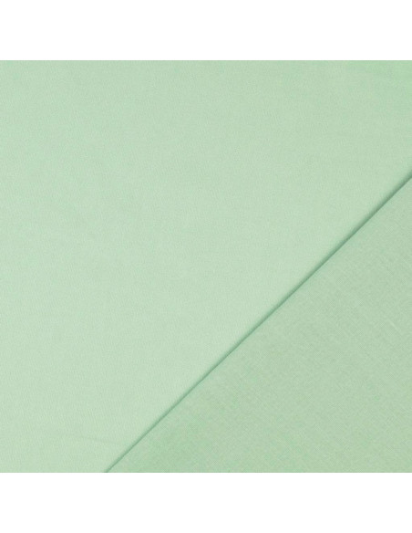 Tejido de algodón cretona liso - Verde menta