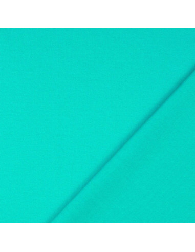 Tejido de algodón cretona liso - Azul pacífico