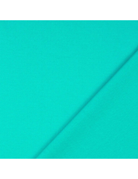Tejido de algodón cretona liso - Azul pacífico