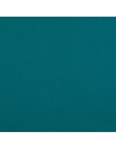 Tejido de algodón cretona liso - Azul petróleo