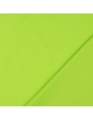 Tejido de algodón cretona liso - Verde manzana
