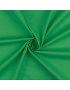 Tejido de algodón cretona liso - Verde hierba