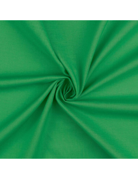 Tejido de algodón cretona liso - Verde hierba