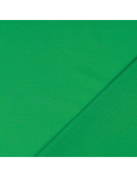 Tejido de algodón cretona liso - Verde hierba
