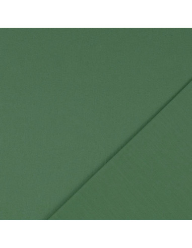 Tejido de algodón cretona liso - Verde espárrago