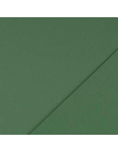 Tejido de algodón cretona liso - Verde espárrago