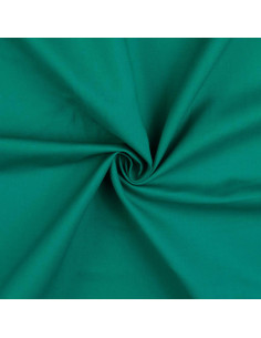 Tejido de algodón cretona liso - Verde jade