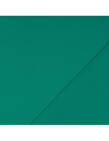 Tejido de algodón cretona liso - Verde jade