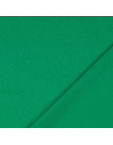 Tejido de algodón cretona liso - Verde