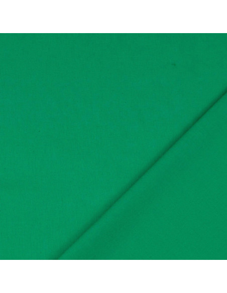 Tejido de algodón cretona liso - Verde