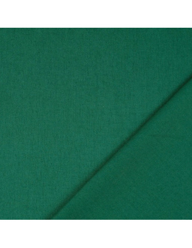 Tejido de algodón cretona liso - Verde oscuro
