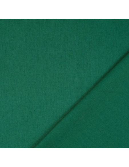 Tejido de algodón cretona liso - Verde oscuro