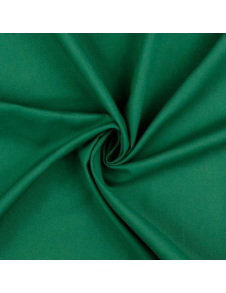 Tejido de algodón cretona liso - Verde abeto