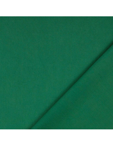 Tejido de algodón cretona liso - Verde abeto