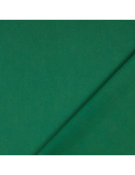 Tejido de algodón cretona liso - Verde abeto