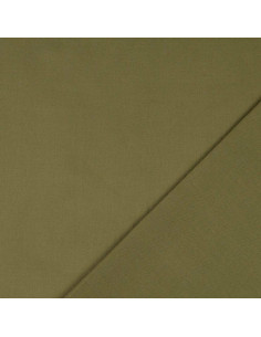 Tejido de algodón cretona liso - Verde militar 2