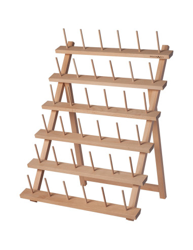 Expositor de madera para 36 conos de hilos