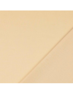 Tejido de algodón cretona liso - Beige claro 2