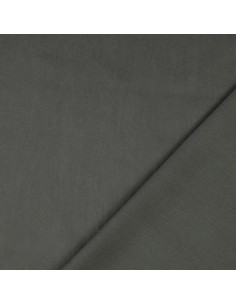 Tejido de algodón cretona liso - Gris antracita 2
