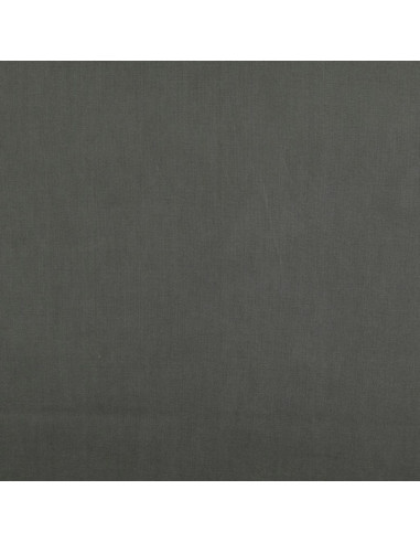 Tejido de algodón cretona liso - Gris antracita