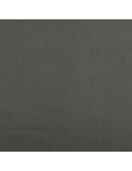 Tejido de algodón cretona liso - Gris antracita