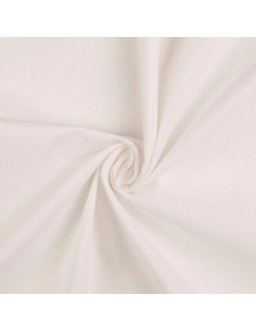 Tejido de algodón cretona liso - Blanco