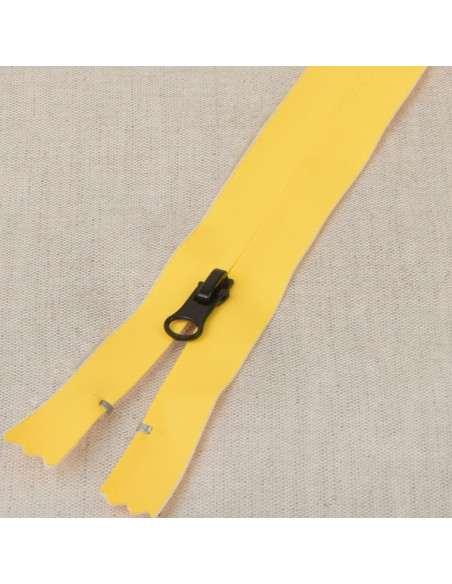 Cierre invisible impermeable de 20 cm - Amarillo