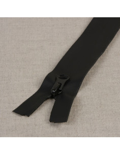 Cierre invisible impermeable separable - Negro