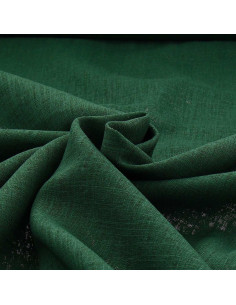 Tejido de lino y viscosa - Verde abeto