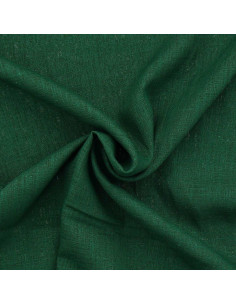 Tejido de lino y viscosa - Verde abeto 2