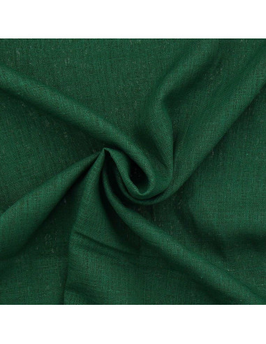 Tejido de lino y viscosa - Verde abeto
