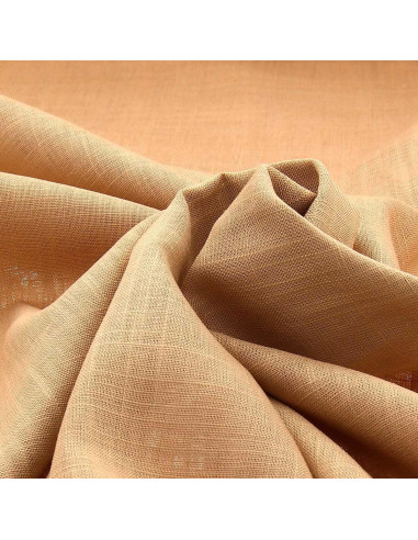 Tejido lino viscosa - Beige dorado