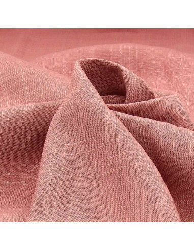 Tejido lino viscosa - Rosa antiguo