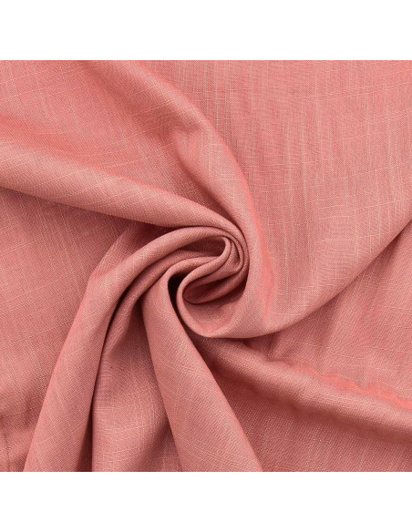Tejido lino viscosa - Rosa antiguo