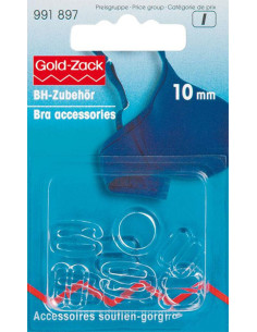 Accesorios de sujetador 10 mm transparente