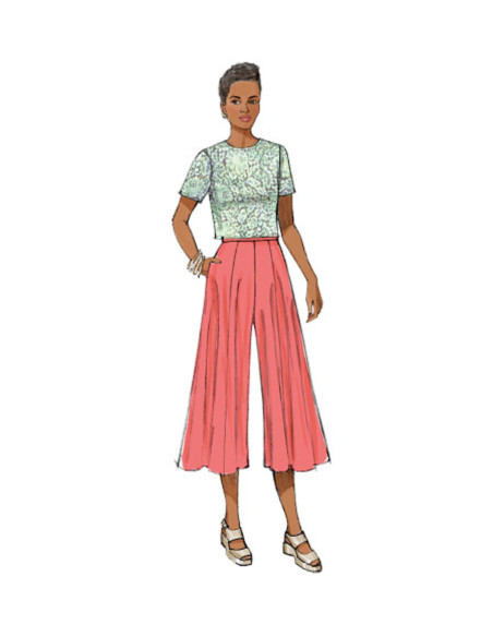 Patrón de falda y falda-pantalón - Butterick 6179