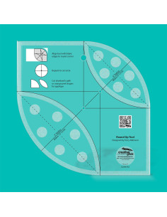 Herramienta de Redondeo de Reglas y Regla de Acolchado Creative Grids 2